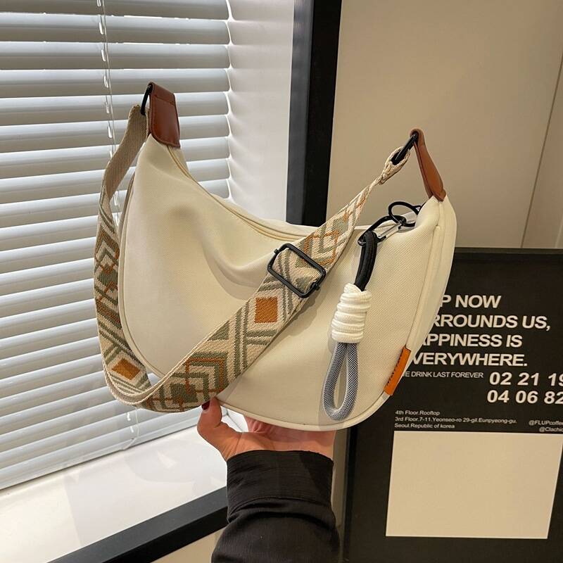 Interior Design Style - New Fashion Crossbody Simple Wide Strap