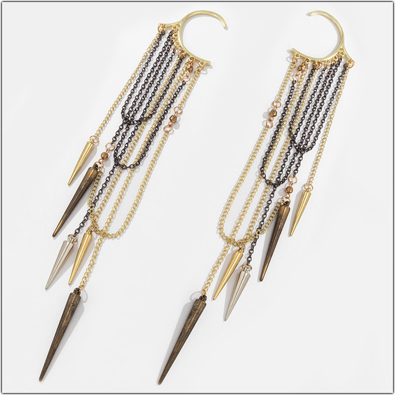 1piece Vintage Ear Hook Clip E - Antique Brass Hook ulasan dan harga