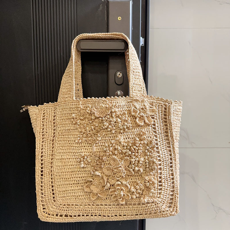 Summer Flower Woven Tote Bag B - Interior Design Bali ulasan dan harga