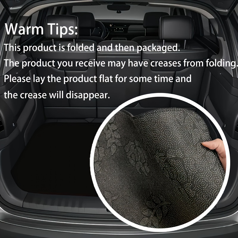1pc Car Trunk Mat, 2D Graphic  - Interior Design Graphic Design ulasan dan harga