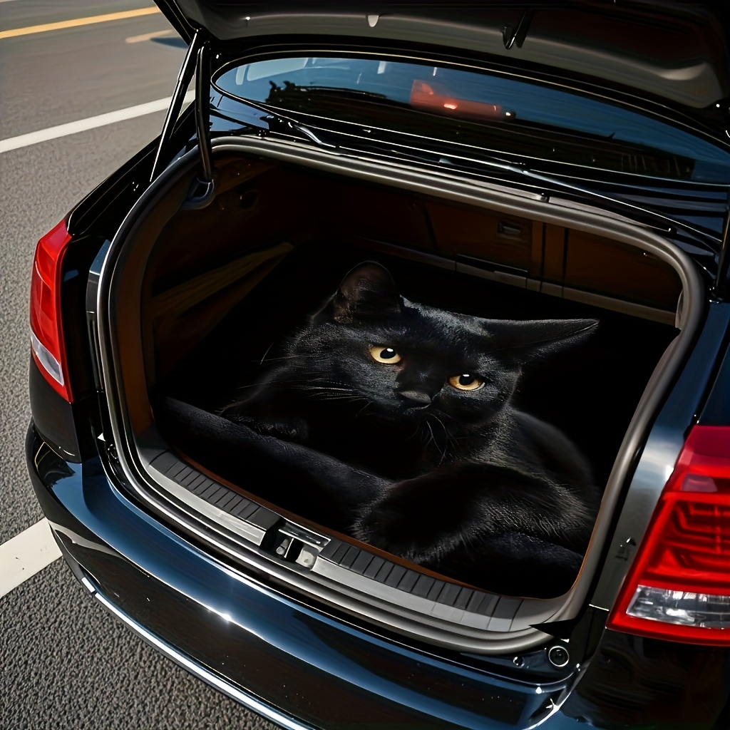 1pc Car Trunk Mat, 2D Graphic  - Interior Design Graphic Design ulasan dan harga
