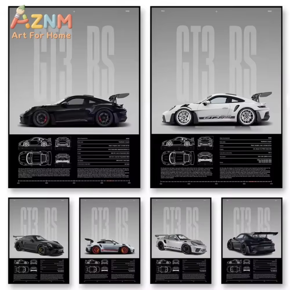 1pc Minimalist 911 GT3-RS 718  - Interior Designer ulasan dan harga