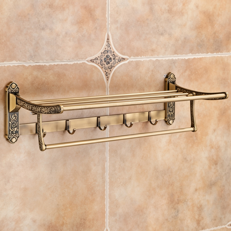 Foldable Antique Brass Towel R - Antique Brass Hook ulasan dan harga