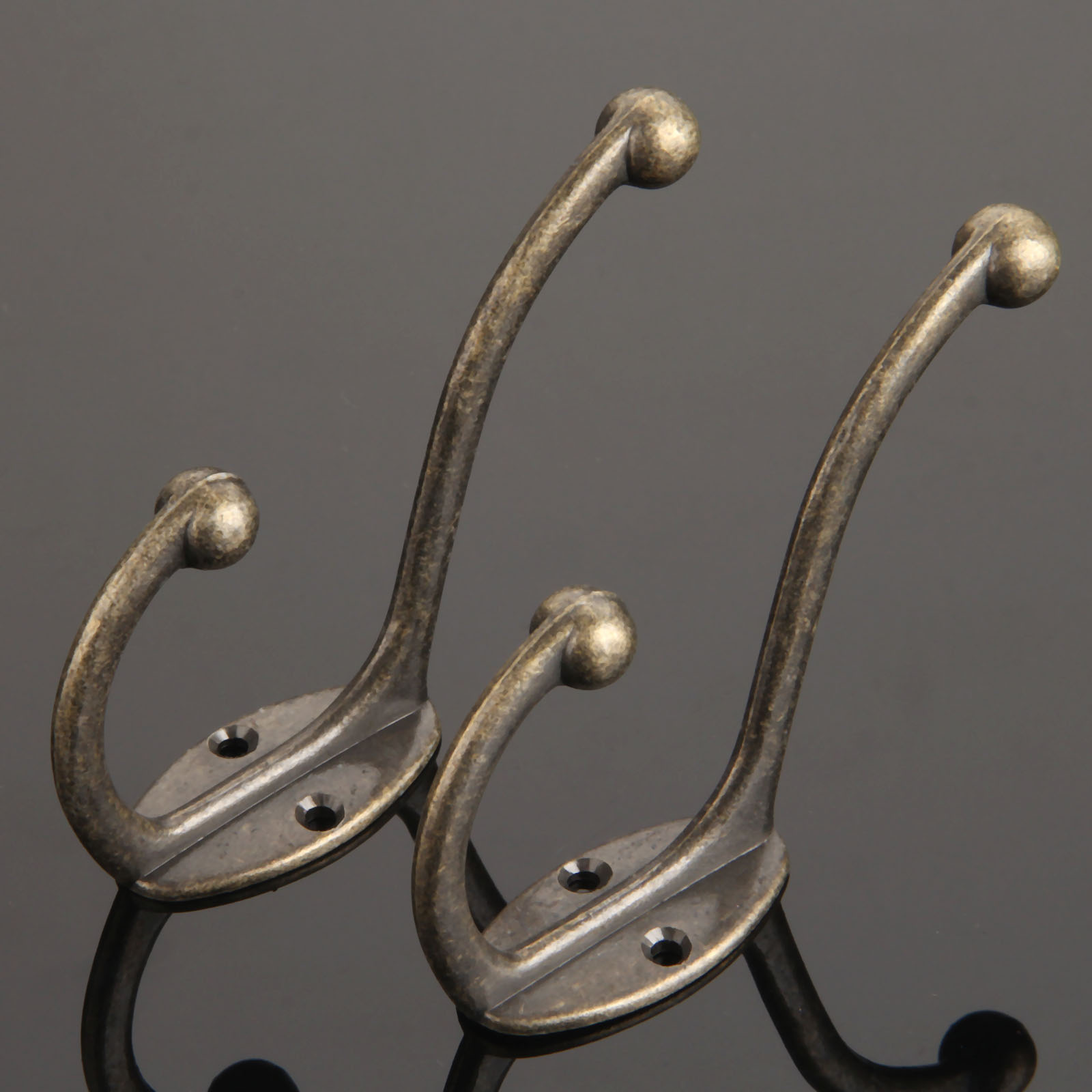 2Pcs Kitchen Bathroom Vintage  - Antique Brass Hook ulasan dan harga