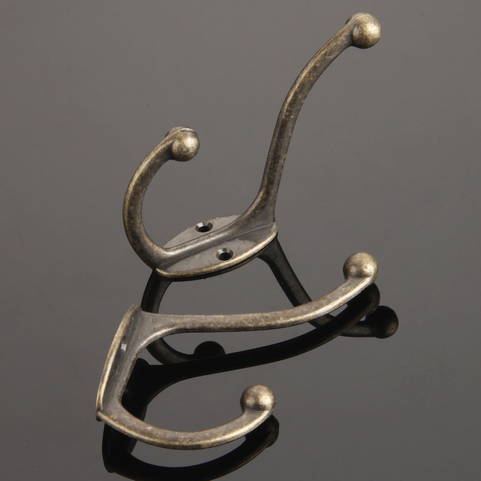 2Pcs Kitchen Bathroom Vintage  - Antique Brass Hook ulasan dan harga