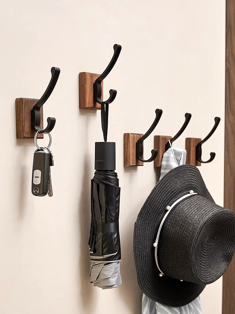 No Drill Space Aluminum Black  - Antique Brass Hook ulasan dan harga