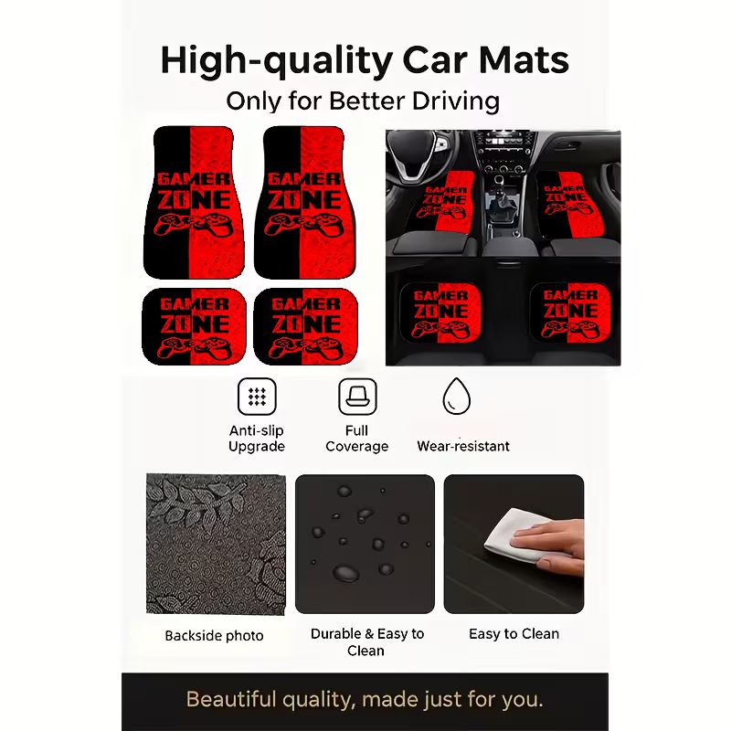 Universal Car Floor Mats Set 4 - Interior Design Zoning ulasan dan harga