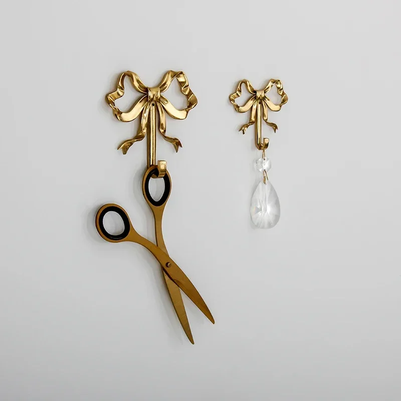 Luxury Solid Brass Bow Shape W - Antique Brass Hook ulasan dan harga