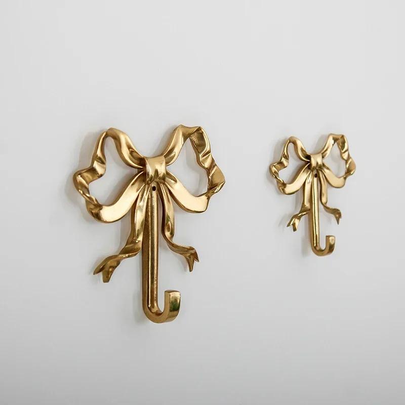 Luxury Solid Brass Bow Shape W - Antique Brass Hook ulasan dan harga