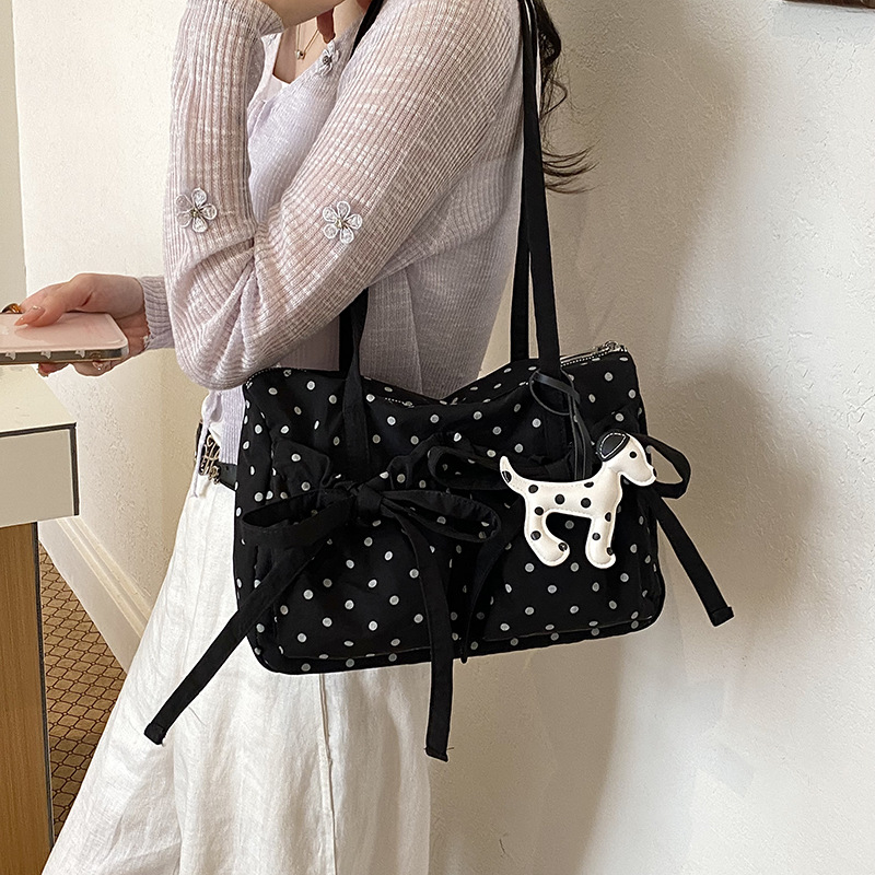 New Fashion Polka Dot Tote Bag - Interior Design Style ulasan dan harga
