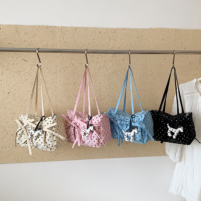New Fashion Polka Dot Tote Bag - Interior Design Style ulasan dan harga