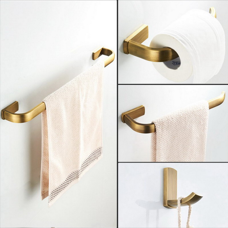 Antique Brass Square Bathroom  - Antique Brass Hook ulasan dan harga